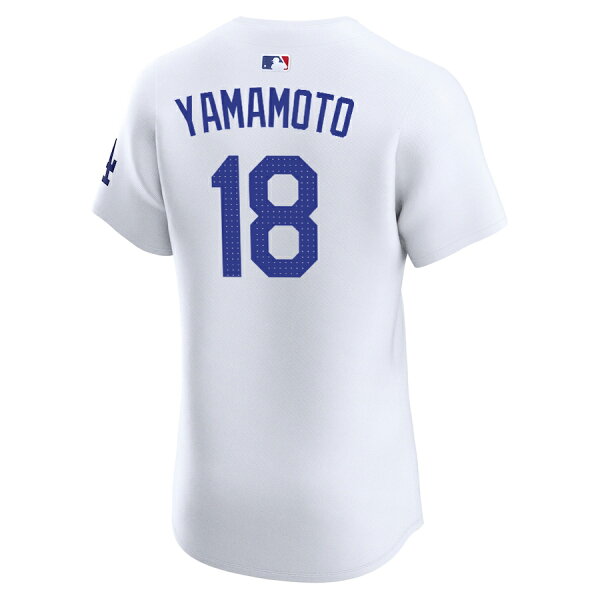 【ピックアップ】MLB 山本由伸 ドジャース ユニフォーム エリート オーセンティック Elite Custom Jersey ホーム ナイキ/Nike ホワイト