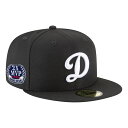 MLB 大谷翔平 ドジャース キャップ 2x MVPパッチ Dロゴ 59FIFTY Fitted Hat ニューエラ/New Era ブラック(4)
