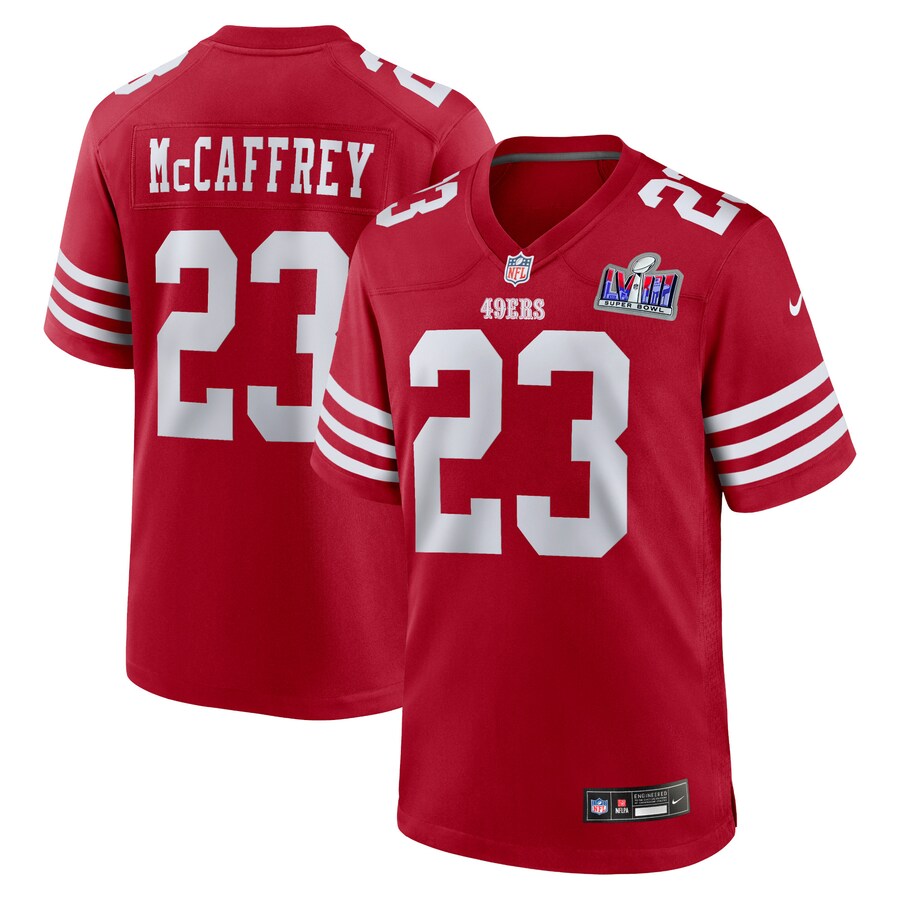 NFL クリスチャン・マキャフリー 49ers ユニフォーム 第58回スーパーボウル進出記念 Game Jersey ナイ..