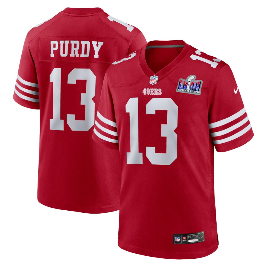 NFL ブロック パーディ 49ers ユニフォーム 第58回スーパーボウル進出記念 Game Jersey ナイキ/Nike スカーレット