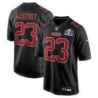 【取寄】NFL クリスチャン・マキャフリー 49ers ユニフォーム 第58回スーパーボウル進出記念 Game Player Jersey ナイキ/Nike ブラック - 
！祝！オフェンス最優秀選手賞獲得マキャフリー！スーパーボウル出場記念アイテムは取寄受付中🏈
