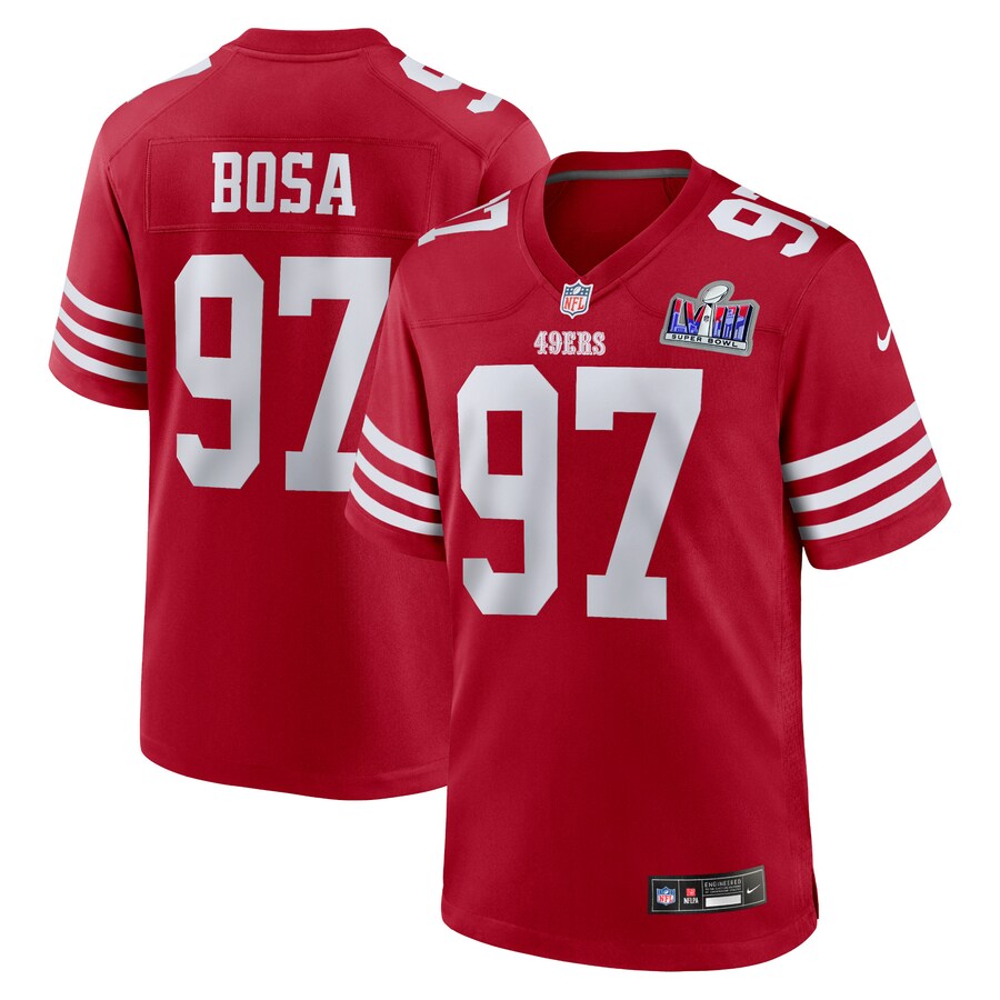 NFL ニック・ボーサ 49ers ユニフォーム 第58回スーパーボウル進出記念 Game Jersey ナイキ/Nike スカ..