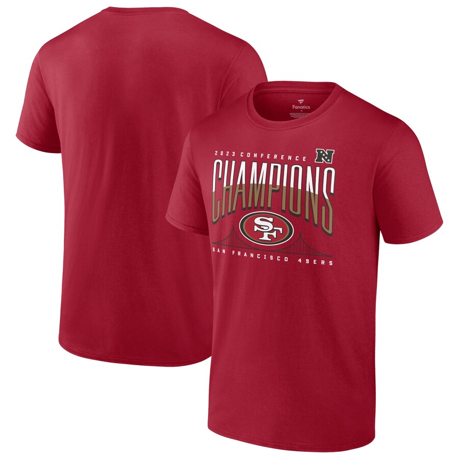 NFL 49ers TVc 2023 NFC DLO Hometown Not Done T-Shirt Fanatics Branded XJ[bg