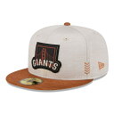 MLB サンフランシスコ・ジャイアンツ キャップ 2024 クラブハウス Clubhouse 59FIFTY Fitted Hat ニューエラ/New Era ストーン ブラウン