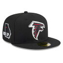 NFL ファルコンズ キャップ NFL ドラフト2024 59FIFTY Fitted Hat ニューエラ/New Era ブラック