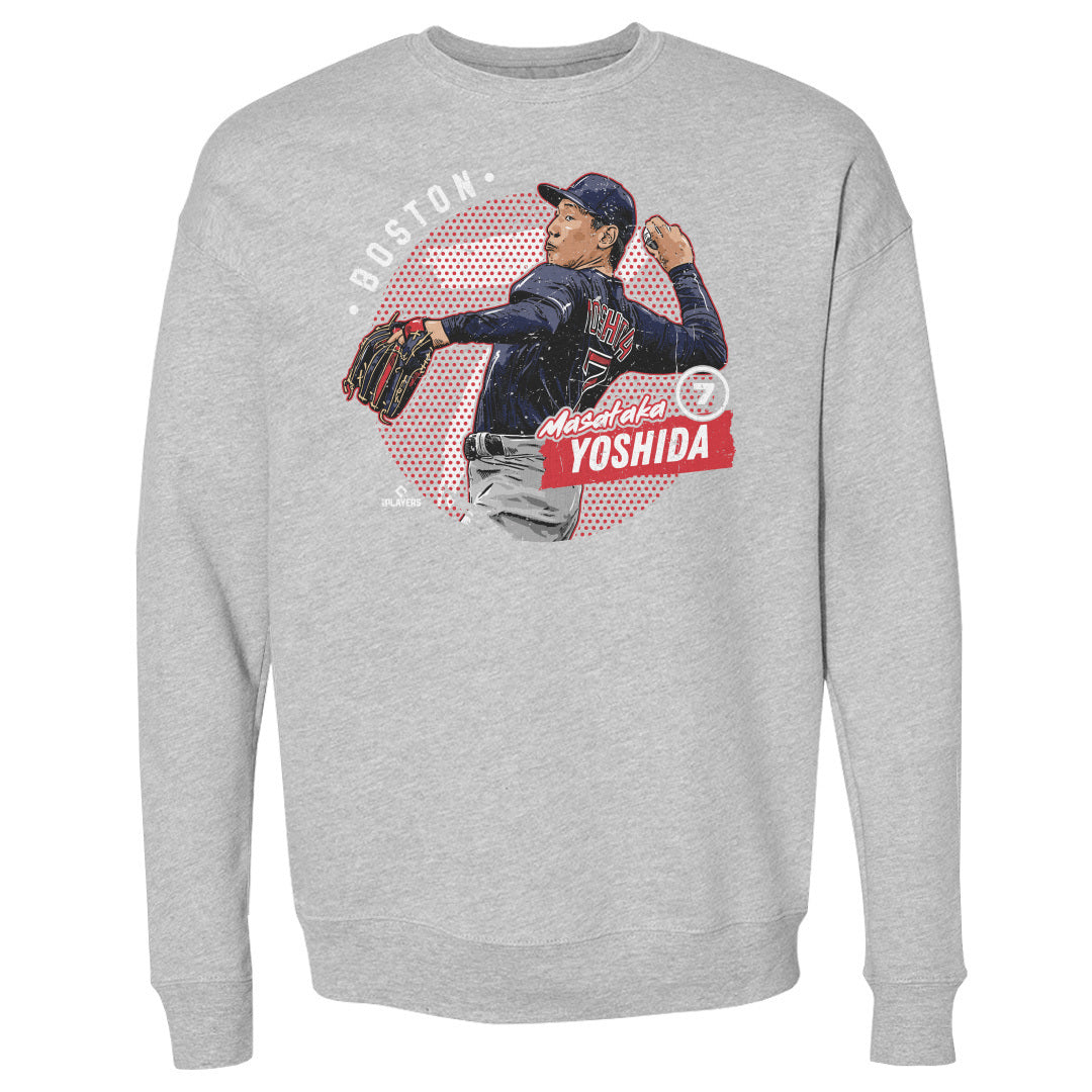 MLB gc bh\bNX XEFbg Boston Dots WHT Sweat Crewneck T-Shirt 500Level wU[O[