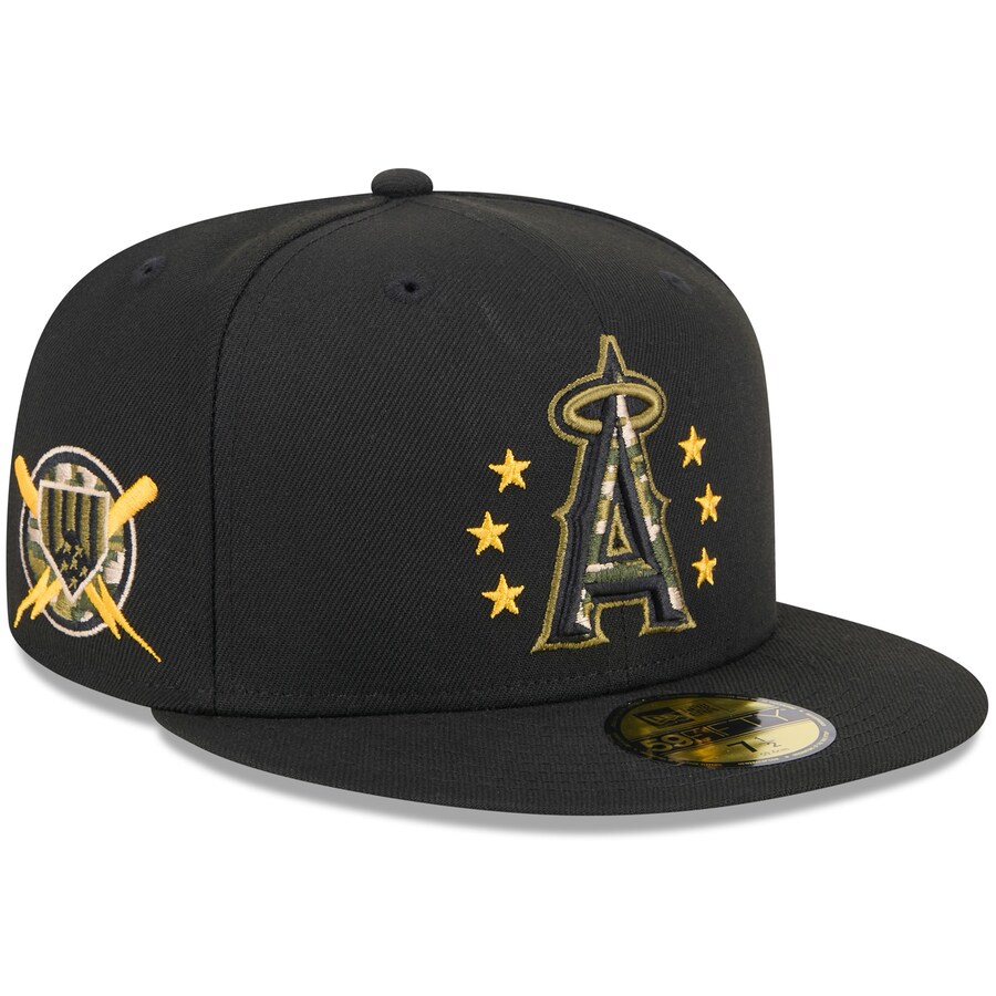 Rakuten - MLB エンゼルス キャップ 2024 アームドフォースデー On-Field 59FIFTY Fitted Hat ニューエラ/New Era ブラック