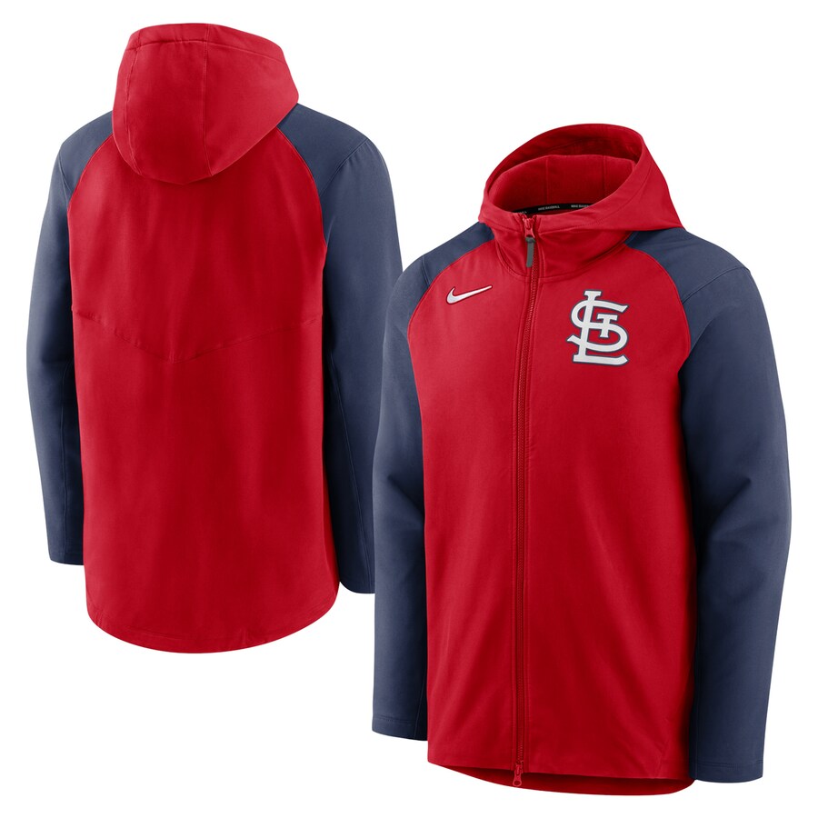 Rakuten - MLB カージナルス パーカー オーセンティックコレクション AC Raglan フルジップ フーディー ナイキ/Nike レッド ネイビー