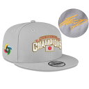 WBC 大谷翔平 侍ジャパン キャップ サイン刺繍 2023 優勝記念ロッカールーム 日本代表 9FIFTY ニューエラ/New Era グレー