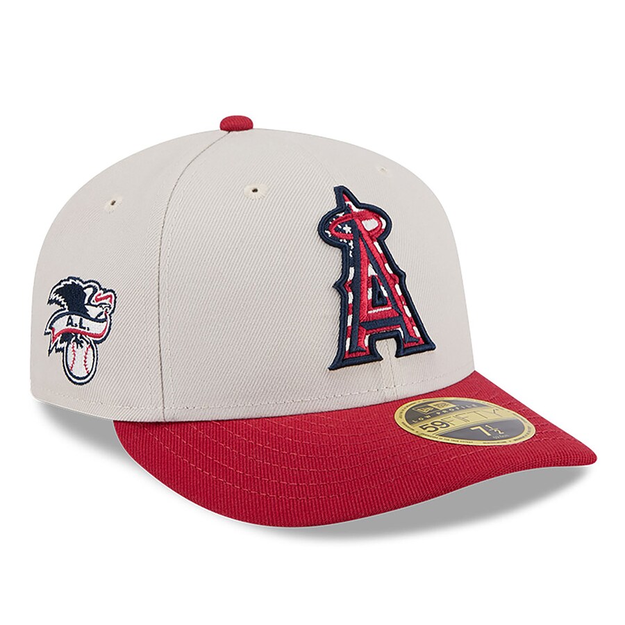 Rakuten - MLB エンゼルス キャップ 2024 独立記念日 Fourth of July 59FIFTY Low Profile ニューエラ/New Era カーキ レッド