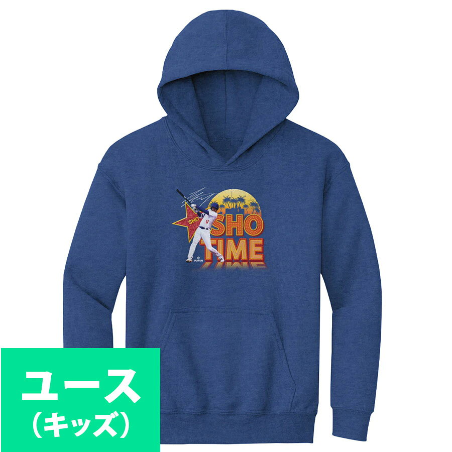 Rakuten - MLB 大谷翔平 ドジャース パーカー ユース キッズ Los Angeles D Sho Time Sign Hoody 500LEVEL ロイヤル