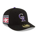 MLB ロッキーズ キャップ 殿堂入り記念 Hall of Fame 59FIFTY ロープロファイル HOF ニューエラ/New Era ブラック