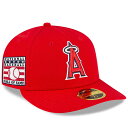 MLB エンゼルス キャップ 殿堂入り記念 Hall of Fame 59FIFTY ロープロファイル HOF ニューエラ/New Era レッド