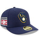 MLB ブリュワーズ キャップ 殿堂入り記念 Hall of Fame 59FIFTY ロープロファイル HOF ニューエラ/New Era ネイビー