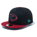 MLB ダイヤモンドバックス キャップ オーセンティック オンフィールド 59FIFTY ニューエラ/New Era ロード2024 ブラック/クリムゾン【nejp】(4)