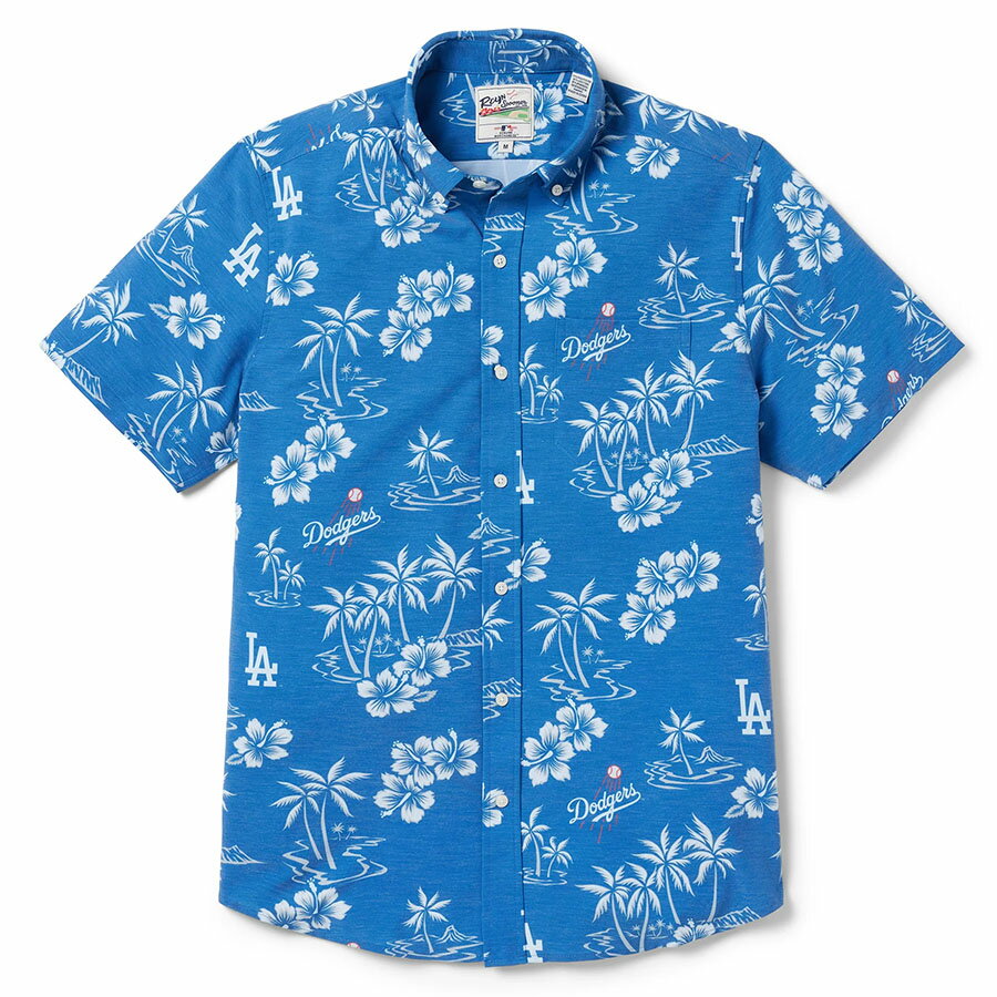 乐天商城 - MLB ドジャース アロハシャツ フロントボタン Aloha Shirt Reyn Spooner ロイヤル