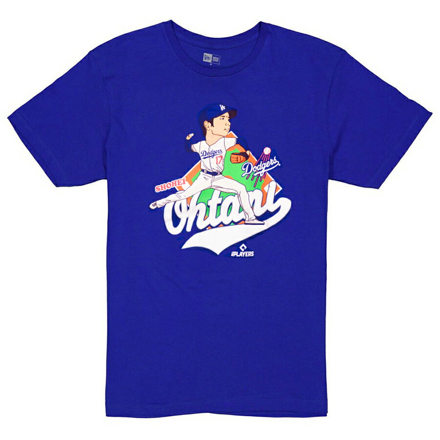 Rakuten - MLB 大谷翔平 ドジャース Tシャツ 【海外版】ピッチング デザイン T-Shirt ニューエラ/New Era ロイヤル【od2W】