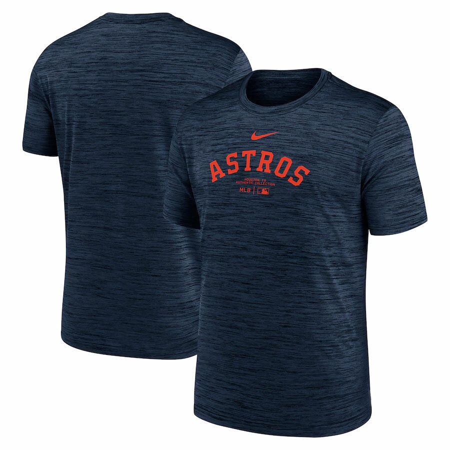 Rakuten - MLB アストロズ Tシャツ オーセンティックコレクション プラクティス T-Shirt ナイキ/Nike ミッドナイトネイビー【nkac】