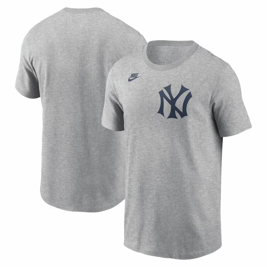 T-Shirts - MLB ヤンキース Tシャツ クーパーズタウン Cooperstown Wordmark T-Shirt ナイキ/Nike ダークグレーヘザー