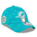 NFL ドルフィンズ キャップ 2024 サイドライン 9FORTY Stretch-Snap Hat ニューエラ/New Era アクア(4)