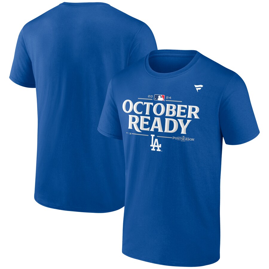 Rakuten - MLB ドジャース Tシャツ 2024 MLB ポストシーズン ロッカールーム T-Shirt Fanatics ロイヤル