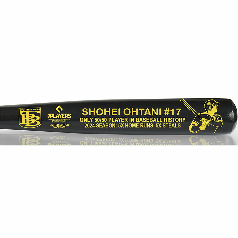 MLB 大谷翔平 ドジャース バット 【5000本限定】Record 50/50達成記念 Season Black Maple Bat Big Time Bats ブラック 2