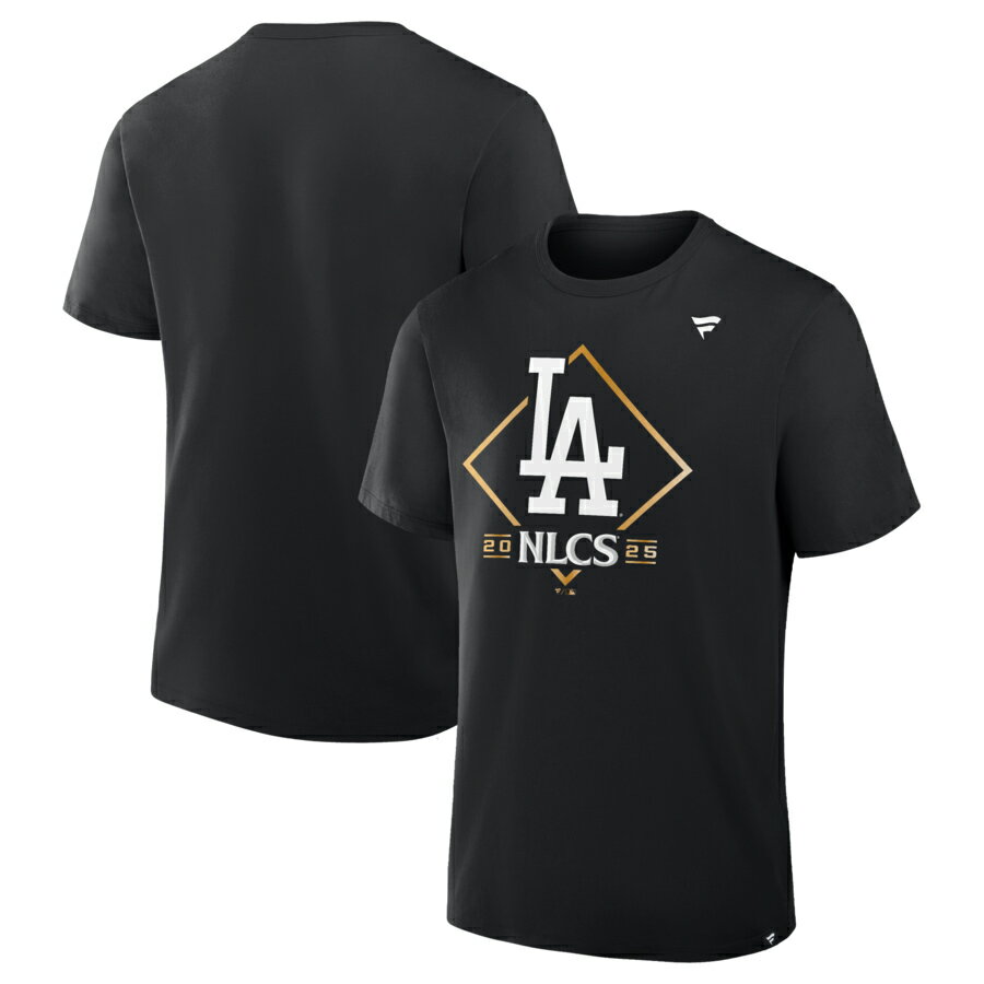 Rakuten - MLB ドジャース Tシャツ 2025 NL ディヴィジョンシリーズ 優勝 ロッカールーム T-Shirt Fanatics ブラックPST25