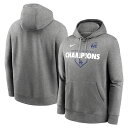 MLB ドジャース パーカー 【海外版】ワールドシリーズ2024優勝記念 Home Plate Lockup Club Pullover ナイキ/Nike ヘザ...