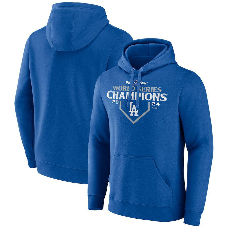 乐天商城 - MLB ドジャース パーカー 【海外版】ワールドシリーズ2024優勝記念 Official Logo Pullover Hoodie Fanatics ロイヤル