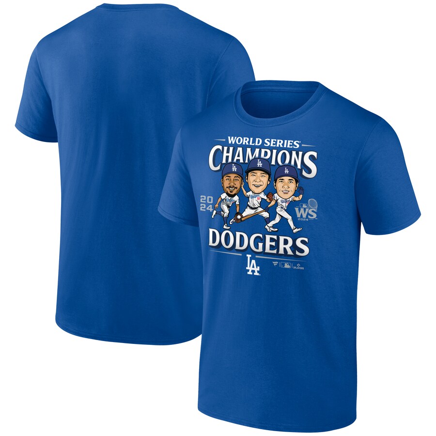 乐天商城 - MLB ドジャース Tシャツ 【海外版】ワールドシリーズ2024優勝記念 Appeal Play T-Shirt Fanatics ロイヤル