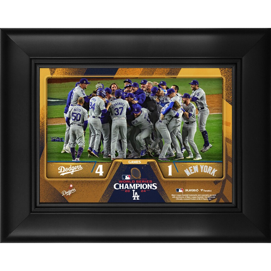 MLB ドジャース フォトフレーム 【海外版】 ワールドシリーズ2024優勝記念 Framed 5 x 7 Collage Fanatics Authentic