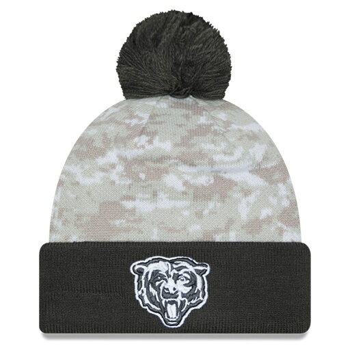 NFL ベアーズ ニットキャップ サルートトゥサービス2024 Cuffed Knit Hat with Pom ニューエラ/New Era ホワイト グラファイト NFL ベアーズ ニットキャップ サルートトゥサービス2024 Cuffed Knit Hat with Pom ニューエラ/New Era ホワイト グラファイト
