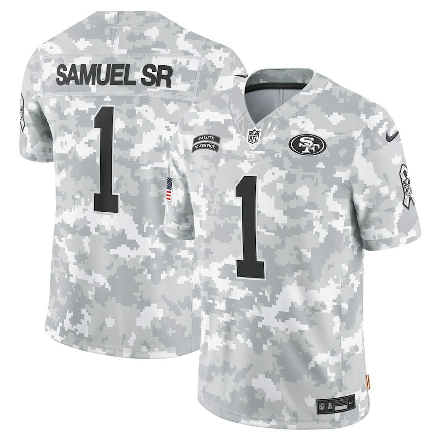 NFL ディーボ・サミュエル・ジュニア 49ers ユニフォーム サルートトゥサービス2024 リミテッド Limited Jersey ナイキ/Nike カモ