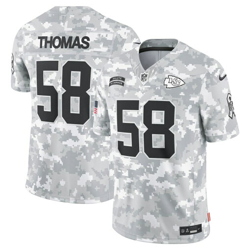 NFL デリック・トーマス チーフス ユニフォーム サルートトゥサービス2024 引退選手 リミテッド Limited Jersey ナイキ/Nike カモ NFL デリック・トーマス チーフス ユニフォーム サルートトゥサービス2024 引退選手 リミテッド Limited Jersey ナイキ/Nike カモ