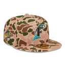 MLB フロリダ・マーリンズ キャップ 【海外版】WS1997 サイドパッチ 59FIFTY Fitted Hat ニューエラ/New Era ダックカモ (W...