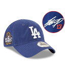 MLB 大谷翔平 ドジャース キャップ 【海外カスタム】ワールドシリーズ2024 サイン刺繍 9TWENTY Adj Hat ニューエラ/New Era