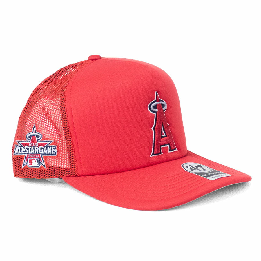 乐天商城 - MLB エンゼルス キャップ 【現地買付】Trucker オールスターゲーム2010 Side Patch メッシュ トラッカー 47 Brand レッド