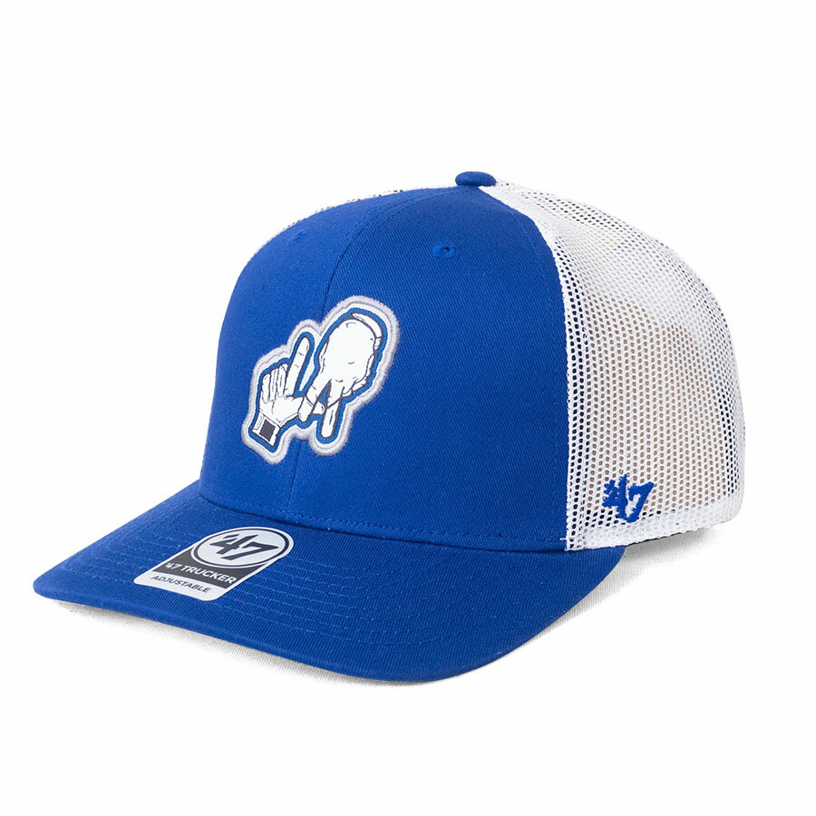 乐天商城 - MLB ドジャース キャップ 【現地買付】Trucker LA Finger Cap メッシュ トラッカー 47 Brand ロイヤル / ホワイト