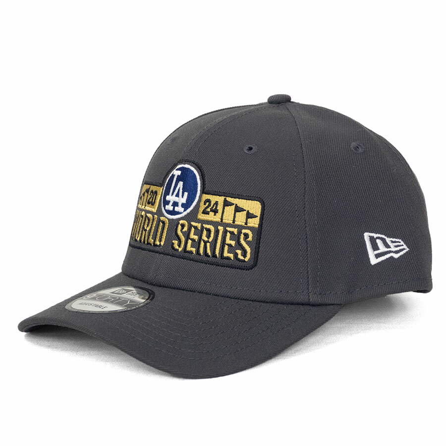 MLB ドジャース キャップ 【海外版】2024 ナショナルリーグ優勝記念 ロッカールーム 9FORTY Adj Hat ニューエラ/New Era グレー