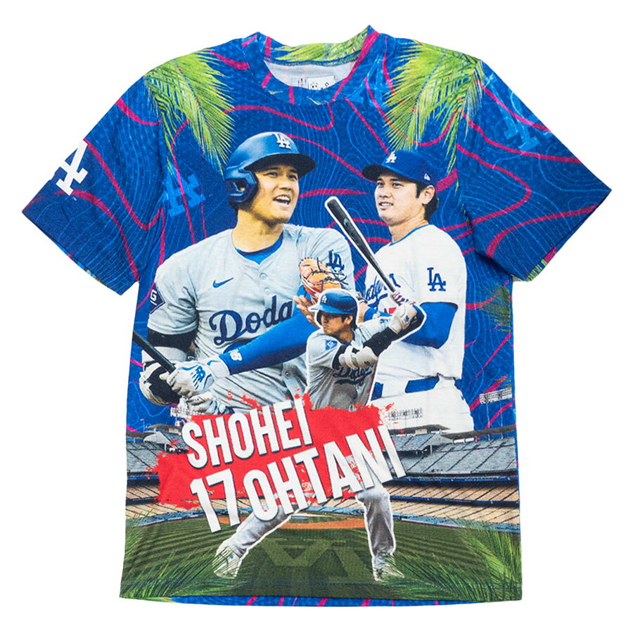 乐天商城 - MLB 大谷翔平 ドジャース Tシャツ 【海外版】Shohei Ohtani Picture All Over T-Shirt FOCO