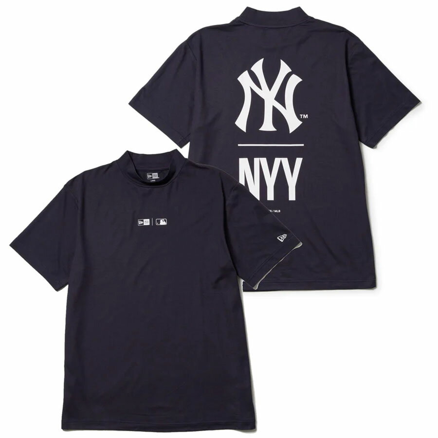 乐天商城 - MLB ヤンキース Tシャツ ミッドネック T-Shirt ニューエラ/New Era ネイビー【nejp】