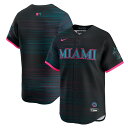 MLB マーリンズ ユニフォーム 2025 シティーコネクト Limited Jersey ナイキ/Nike ブラック(4)
