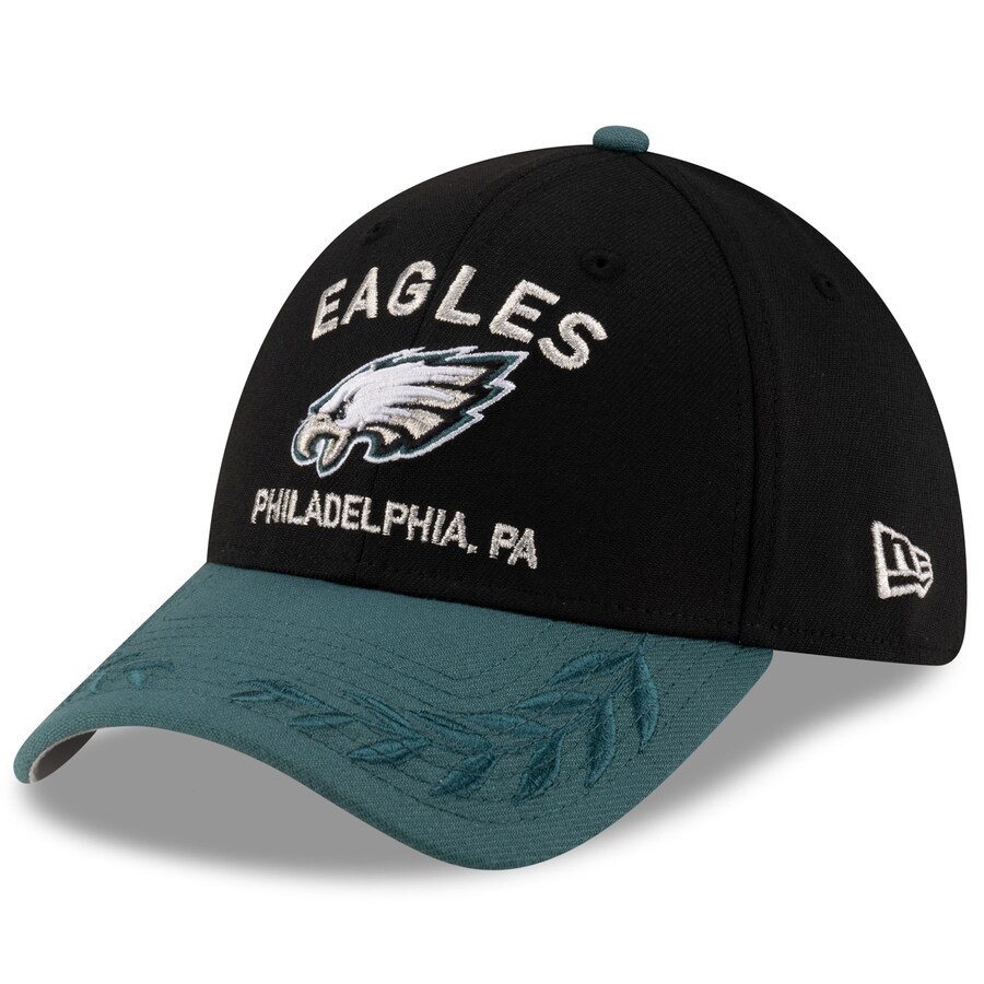 NFL イーグルス キャップ 2025 NFL ドラフト 39THIRTY Flex Hat ニューエラ/New Era ブラック/ミッドナイトグリーン