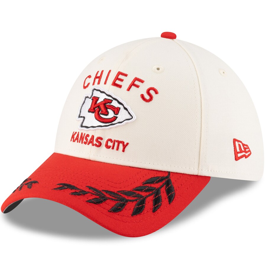 樂天商城 - NFL チーフス キャップ 2025 NFL ドラフト 39THIRTY Flex Hat ニューエラ/New Era クリーム/レッド