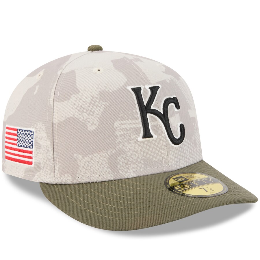 Rakuten - MLB ロイヤルズ キャップ 【海外モデル】 アームドフォーシズデー2025 On-Field 59FIFTY ニューエラ/New Era ベージュ オリーブ