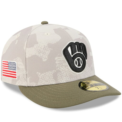 MLB ブリュワーズ キャップ 【海外モデル】 アームドフォーシズデー2025 On-Field 59FIFTY ニューエラ/New Era ベージュ オリーブ MLB ブリュワーズ キャップ 【海外モデル】 アームドフォーシズデー2025 On-Field 59FIFTY ニューエラ/New Era ベージュ オリーブ