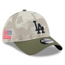 MLB ドジャース キャップ 【海外モデル】アームドフォーシズデー2025 9TWENTY Adjustable ニューエラ/New Era ベージュ(4)