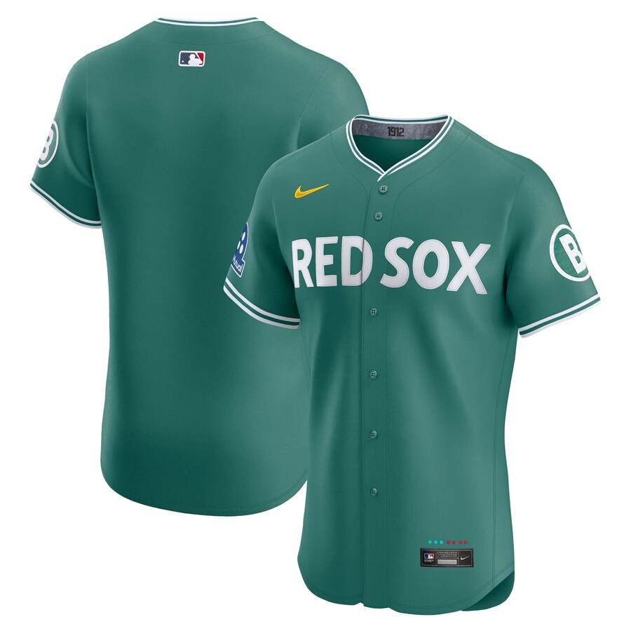 MLB レッドソックス ユニフォーム 2025 シティーコネクト エリート ジャージ スポンサーロゴ ナイキ/Nike グリーン