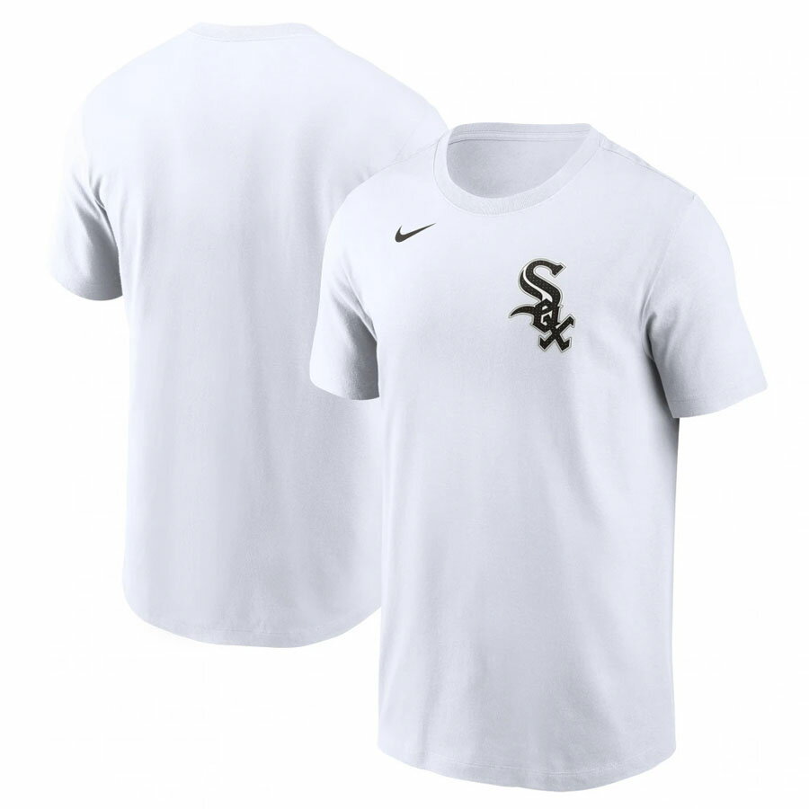 乐天商城 - MLB ホワイトソックス Tシャツ Fuse ワードマーク Cotton Tee ナイキ/Nike ホワイト【nkac】