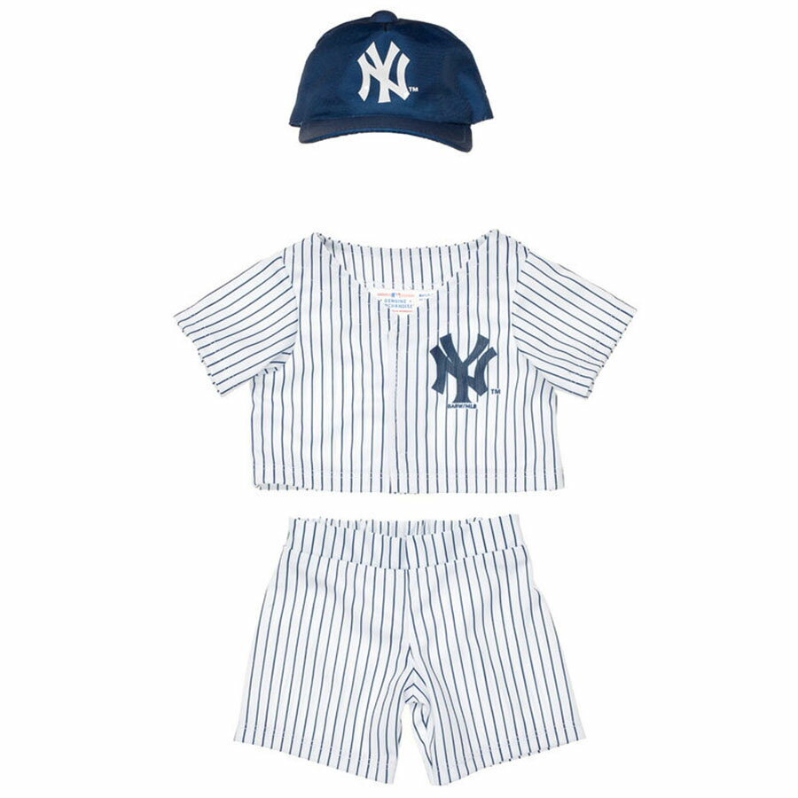 MLB ヤンキース 着せ替えユニフォーム ビルド・ア・ベアー Build A Bear Build A Bear ホワイト